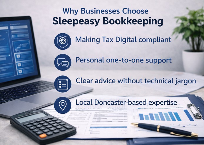 Professional digital bookkeeping setup representing reliable bookkeeping services for small businesses